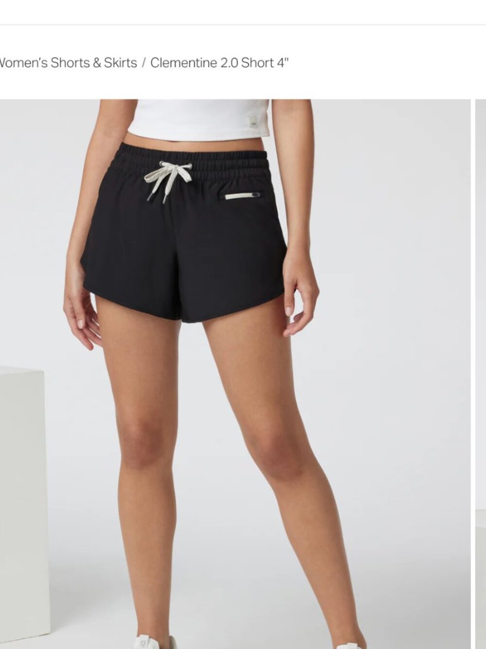 Vuori Clementine 2.0 shorts Navy small - Picture 6 of 6